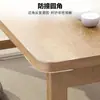 Mesa plegable de madera maciza, mesita de noche, tatami, mesita de café pequeña de caucho, mesa para alféizar de ventana, escritorio de noche, escritorio de computadora