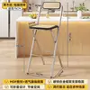 Taburete de Bar Plegable con Respaldo para Adultos Taburete Alto para Estar Sentado Mucho Tiempo Taburete Alto para Encimera de Cocina Taburete de Bar para Cajero