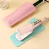 Almohadilla de aislamiento térmico de silicona para rizador de pelo, peine alisador, bolsa de almacenamiento, almohadilla antipermanente, juego de rizador eléctrico portátil, bolsa protectora para férula