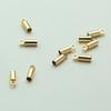 Pacote de 14K ouro suave pendurado Bell fivela de fechamento diy acessórios artesanais caixa de osso de cobra dourada fivela de fechamento de corrente