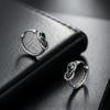 Aretes con Forma de Serpiente para Hombre, Diseño Moderno y de Moda, Aretes Simples Retro con Nudo de Cuerda para Mujer, Joyería Versátil de Alta Gama Personalizada al por Mayor