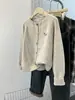 Cárdigan de Punto para Cachorros para Mujer, Top Corto Holgado para Primavera y Otoño, Nueva Chaqueta Suéter Estilo Universitario de Otoño 2026