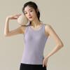 Chaleco de Modal para Mujer, Chaleco Base de Capa Interior de Color Sólido Acanalado de Verano, Camisola Fresca de Verano para Mujer
