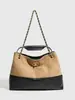 2025 Nuevo Bolso Cubo Estilo Pequeño Fragante Bolso de Cadena Rombo Moda Retro Bolso Tote de Hombro de Gran Capacidad para Mujeres