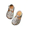 Zapatos para Niños Piel Genuina Suela Suave Sandalias de Bebé 2026 Verano Nuevo Estilo Sandalias Romanas Trenzadas Versátiles Estilo Coreano para Niñas