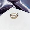 925 Prata Esterlina Venda por atacado Personalidade Simples Design Flash Diamante Snake Ring Prata Nicho Estudante Moda ins Anel da moda