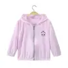 Ropa de Seda de Hielo para Piel de Niños Chaqueta Fina Transpirable con Capucha para Niños y Niñas Ropa de Piel para Bebés Verano