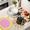 Estilo Escandinavo Espessado Corda de Algodão Isolamento Tapete Anti-Queimadura Porta-Copos de Frutas Criativo Tecido Tapete de Panela Lugar Americano Tapete de Gancho