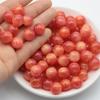 20 precio 8/10/12mm sueño Estrella Oro resina acrílica agujero recto cuentas redondas diy materiales hechos a mano