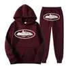 Sudadera con Estampado de Patrón de Prisión Demoníaca Clint419 Europeo y Americano Conjunto de Forro Polar para Hombre Venta al por Mayor Suelto Estilo Nuevo