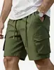 2026 Nuevos Pantalones Cortos de Trabajo para Hombre Transfronterizos de Comercio Exterior, Pantalones de Cinco Puntos Delgados de Secado Rápido, Pantalones Casuales Sueltos de Bolsillo Múltiple de Longitud Media