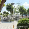 Lámpara de campana de viento de columna de burbujas de cuatro columnas solares Lámpara de campana de viento de columna de burbujas de color cambiante LED Columna de burbujas de arco Lámpara de campana de viento de columna de burbujas