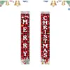 Amazon Transfronterizo Nuevo Couplet Navideño Decoración para Fiesta Navideña Bandera Colgante de Atmósfera Decoración de Porche Cascanueces