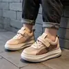 Tênis Brancos de Malha Vazada Infantis para Apresentações Estudantis de 1º de Junho, Sapatos Esportivos Respiráveis Antiderrapantes