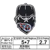Yaxiu Nuevo Parche Bordado NFL Parche de Tela Deportiva Máscara de Fútbol Americano Parche Bordado para Ropa Bolsa Parche Parche