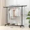 Secador de Ropa Sencillo, Perchero de Pie para Dormitorio, Barra para Secar Ropa en Interiores, Colgador de Ropa, Perchero de Pie para Dormitorio, Venta al por Mayor para Tiendas de Ropa