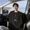 2026 Verano Nuevo Estilo Letra Cuello Redondo Estilo Americano Moderno Bordado Camiseta Manga Corta Juvenil Holgada Moderna Marca Top para Hombres