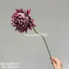 Vermelho vinho popular material de flor de simulação Eucalipto Hortênsia palma vermelha rosa vermelha com salão de casamento estrada atacado