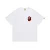 Fornecimento Atacadista Transfronteiriço de Marca Tendência de Comércio Exterior Algodão Puro Bape Cabeça de Macaco Tubarão Manga Curta Tubarão Macaco Camiseta