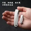 Cuchillo de Fruta de Acero Inoxidable para Exteriores Mini Cuchillo de Bolsillo Portátil Cuchillo de Defensa Personal Cuchillo para Desempacar en Dormitorio Cuchillo Plegable