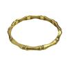 [Ascensión Secreta] Nuevo Brazalete de Bambú Retro Chino Oro Cepillado para Mujer Nicho Lujo Ligero Brazalete de Alta Gama