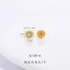 Dorado Arena Fuerte que Conserva el Color Accesorios DIY Jade Azul Natural Agua Pixiu Mejorador de Fortuna Corazón Calabaza Agujero Pasante Cuentas de Transferencia Colgante
