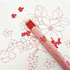 Papel de regalo Rose Space con borde dorado, tipo gelatina, impermeable, papel de regalo con flores, bolsa de regalo, papel de flores, venta al por mayor de fábrica