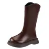 Botas Longas Femininas 2026 Outono/Inverno Com Pelúcia Moda Estilo Coreano Para Meninas Estilosas Confortáveis Moda Princesa Botas Individuais Tendência