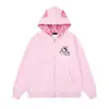 Moletom com Capuz Patchwork Estilo Americano Cruzado Estampa de Leopardo Hello Kitty para Homens e Mulheres, 2026 Cardigan Jaqueta Estilo Preguiçoso Solto