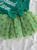 Rua Nova. Roupa de Dia de São Patrício para Bebês e Crianças Pequenas, Conjunto de Moletom Verde com Letras + Saia e Adereço de Cabeça para Bebê Menina