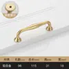 Puxador Dourado Puxador de Porta de Guarda-Roupa Gaveta Armário Sapateira Luxo Leve Moderno Simples Americano Nórdico Pequeno Furo Único