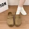 Hebilla de cinturón Boken para mujer que aumenta la altura otoño nuevo zapatos versátiles para mujeres petite 2026 planos de moda de suela blanda con punta profunda