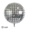 Nova bola de discoteca gigante de pé balão de folha de discoteca 4D para decoração de aniversário de bar balão 3D