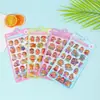 Pegatinas de Dibujos Animados Estilo Japonés 3D de Relieve Sólido para Niños Materiales para Planificador DIY Pegatinas de Cristal Pegatinas de Papelería Decoración
