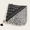 Pañuelo estilo vintage con estampado de anacardos para mujer, un accesorio chic y discreto que se puede usar en capas e incluso como cinturón para la cintura para crear un efecto adelgazante