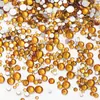 Venta Caliente Transfronteriza 1440 Piezas de Decoraciones para Uñas, Tamaños Mixtos en Bolsas, Vidrio de Cristal DIY Brillantes Coloridos de Fondo Plano