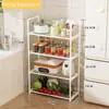 Nuevo Estante para Horno de Microondas Almacenamiento para Cocina del Hogar Multicapa Multifuncional Plástico Móvil Artefacto para el Hogar Venta al por Mayor