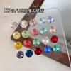 Rhinestones Octagonales K9 Premium para Uñas con Diseño de Rosa del Milenio, Populares Lujosos Brillantes Multifacéticos de Cristal con Base Puntiaguda para Uñas