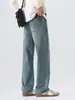 Ropa de Hombre Fengshe / 2026 Nuevos Jeans Casuales Elásticos Rectos Sueltos con Cintura Elástica
