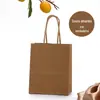 Bolsas de Sacola de Papel Kraft Coloridas com Logo Personalizado, Sacolas de Presente, Sacolas de Lembrança, Sacolas de Papel para Embalagem de Presente, Atacado em Estoque