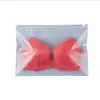 Bolsas con Cremallera Gruesas Esmeriladas en Stock, Versión Horizontal Bolsas de Empaque Esmeriladas CPE para Ropa Interior, Sujetadores y Ropa, Disponibles para Venta al por Mayor