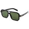 Gafas de sol de moda retro simple de piloto europeo y americano, nuevas gafas de sol cuadradas de doble puente transfronterizas, superventas
