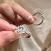 Anillo Ajustable de Circonio Estilo Chino Nuevo Gota de Agua Calabaza Anillo de Dedo Índice Moderno y Genial Joyería de Mano Estilo Retro para Mujeres