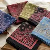Lenço Quadrado de Seda Vintage com Padrão Paisley Estilo Old Money Feito Sob Medida pelo Fabricante Lenço para Gola de Camisa e Terno para Mulheres Primavera e Verão Lenço Lenço