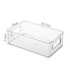 Caja de almacenamiento apilable de gran capacidad con patrón de glaciar, transparente para escritorio, acrílico de alto valor, cesta de almacenamiento para cosméticos