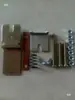 Cabezal de máquina de bobina de estilo antiguo, resorte de bobina de platino, soporte de resorte, ensamblaje de caja de carcasa, contactos, tornillo, accesorios