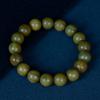Sândalo Verde Artesanato Fino Contas de Grão Liso Pulseira de Joia para Homens e Mulheres Sândalo 108 Contas Pulseira de Contas de Oração