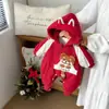 [9.4 Liquidação de Outono/Inverno ~ Sem Trocas ou Devoluções, Por Favor, Não Compre se se Importar] Macacão de Inverno Espesso para Bebês Meninas, Peça Única para Bebês Meninos