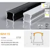 Canal de Aluminio para Luz Lineal LED al por Mayor del Fabricante, Luz Lineal con Borde, Canal de Luz de Aleación de Aluminio, Perfil de Canal de Aluminio para Luz Lineal
