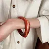 Pulsera Cuadrada Retorcida de Acrílico Moda Ins Europea y Americana Retro Elegante Joyería de Nicho de Alta Gama Venta al por Mayor